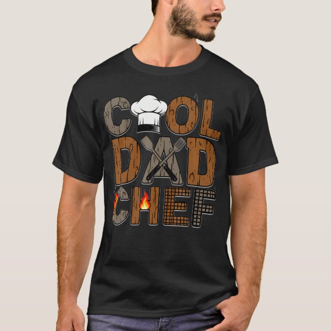 Grill Master Dad Chef T-Shirt (Front)