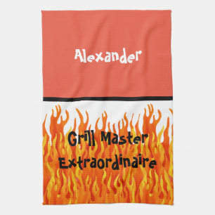 Grill Master Extraordinaire Kitchen Towel