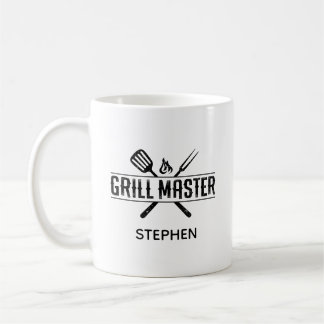 Grill Master Faux Leather  Coffee Mug