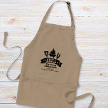 Grill Master Grandpa Standard Apron<br><div class="desc">Unique Father's Day, Christmas or birthday gift for the best grandpa ever, this apron features an illustration of a barbecue grill and "Grill Master Grandpa" in fun typography. Add the names of his grandchildren and personalize whether he is called grandpa, poppop, papa, pops, etc. If needed, edit in the design...</div>