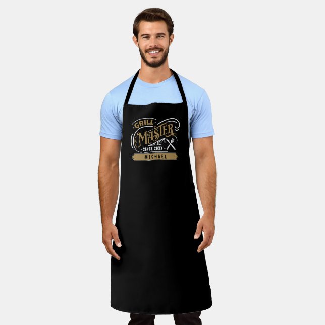 Grill Master Personalized  Apron (Worn)