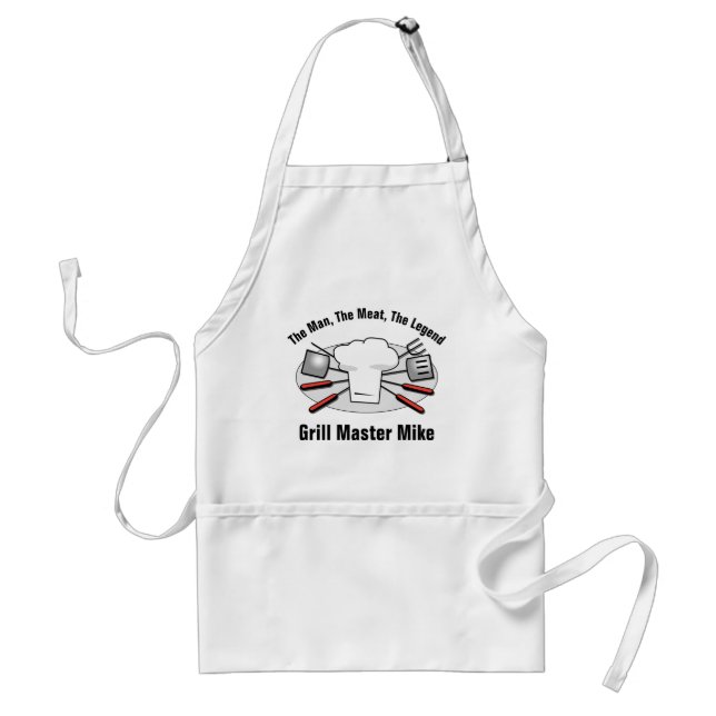 Grill Master Personalized Standard Apron (Front)