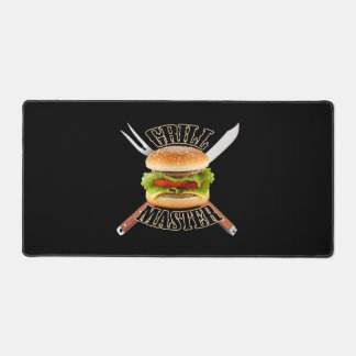 Grill Master Saying Barbecue BBQ Design Desk Mat