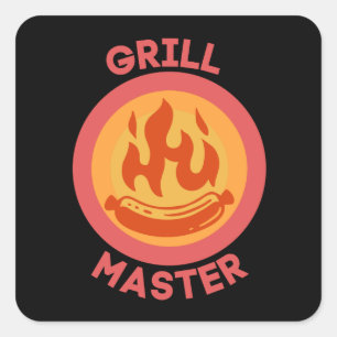 GRILL MASTER SQUARE STICKER