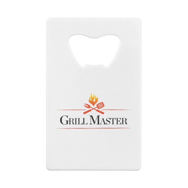 Grill Master Wallet Bottle Opener (Back)