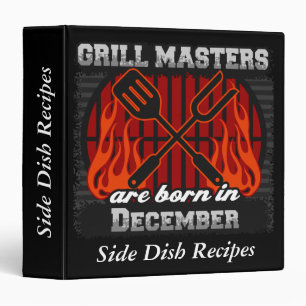 Grill Masters Are Born In December Personalized Binder