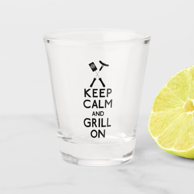 Grill On Shot Glass (Front)