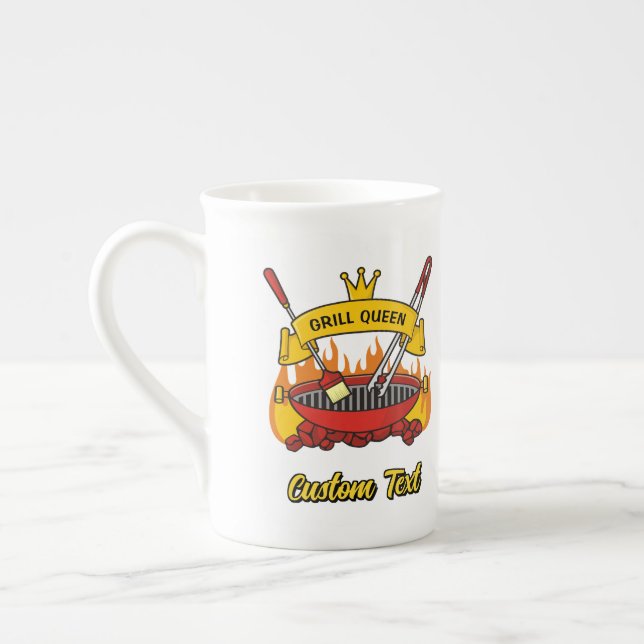 Grill Queen Bone China Mug (Left)
