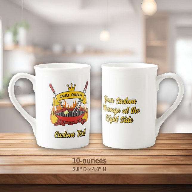 Grill Queen Bone China Mug (Creator Uploaded)