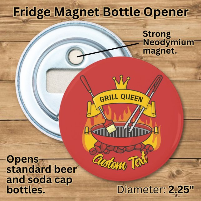 Grill Queen Bottle Opener (Creator Uploaded)