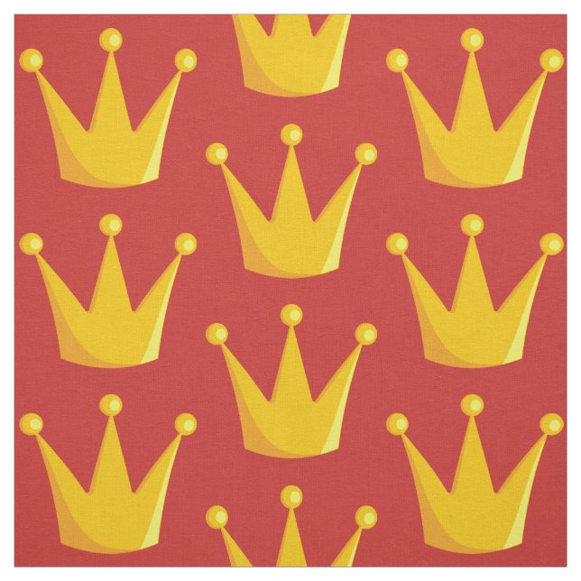 Grill Queen Crown Fabric (Swatch)