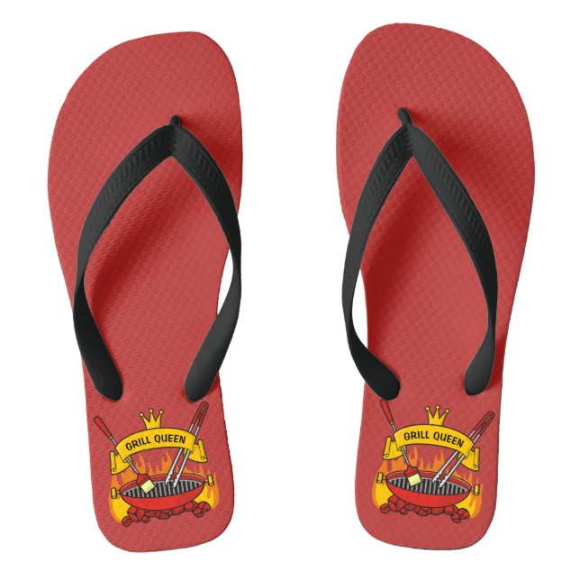 Grill Queen Flip Flops (Footbed)