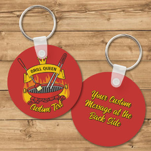 Grill Queen Keychain