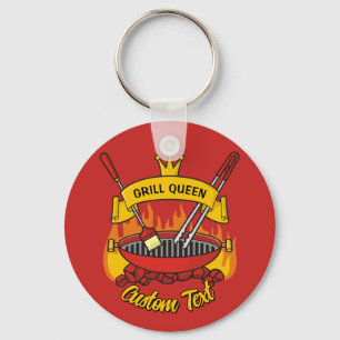 Grill Queen Keychain