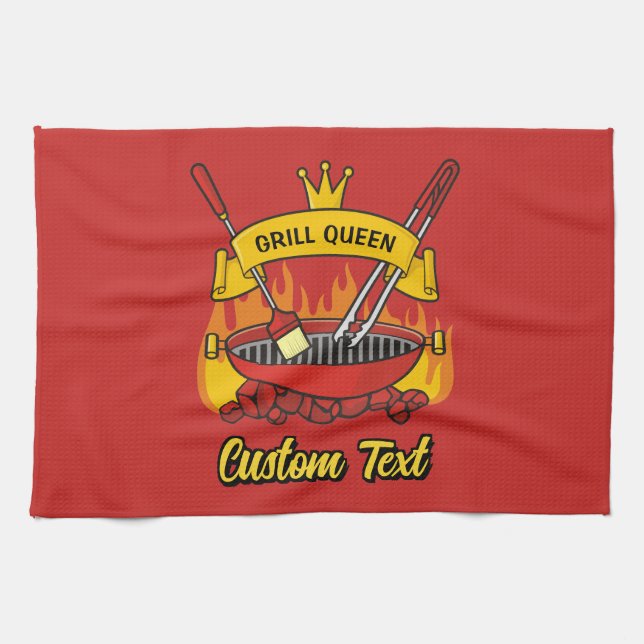 Grill Queen Kitchen Towel (Horizontal)