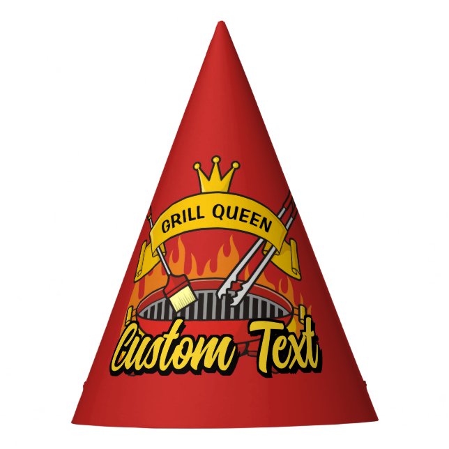 Grill Queen Party Hat (Front)