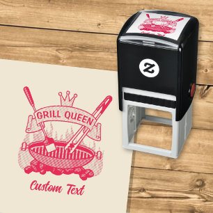 Grill Queen Self-inking Stamp