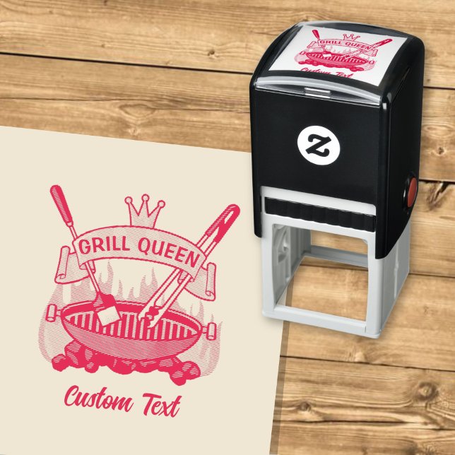 Grill Queen Self-inking Stamp (Creator Uploaded)