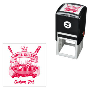 Grill Queen Self-inking Stamp