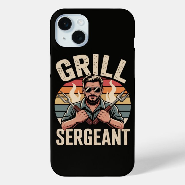 Grill Sergeant Fathers Day BBQ Dad Gift Case-Mate iPhone Case (Back)