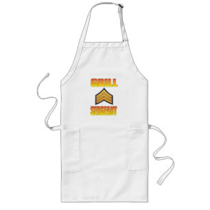 Grill Sergeant funny apron design for Grill lovers