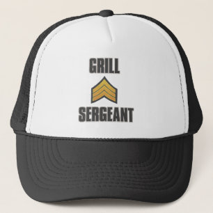 Grill Sergeant Summer BBQ Hat - Custom Trucker Cap