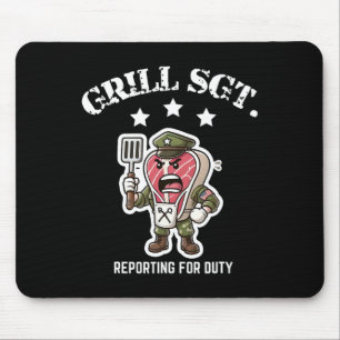 Grill Sgt. Funny Bbq Cookout Mouse Pad