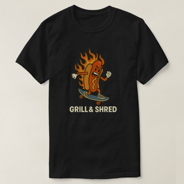 Grill & Shred T-Shirt (Design Front)