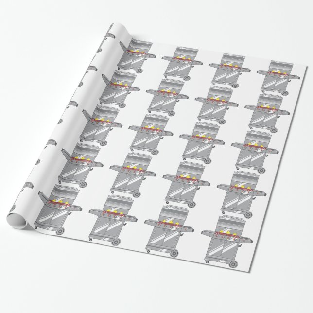 Grill Super Wrapping Paper (Unrolled)