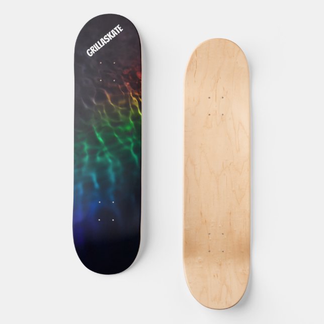 GrillaSkate Kustom Design 001A Ripples Skateboard (Front)