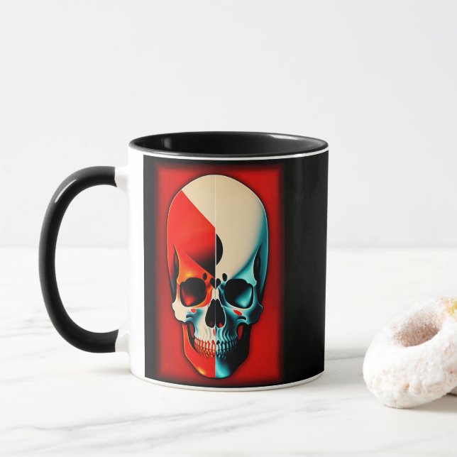 GrillaSkate Kustom Design 003B Skull Mug (Avec donut)