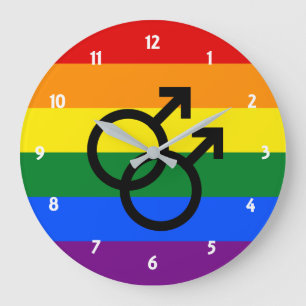 Grille arc-en-ciel Grande horloge