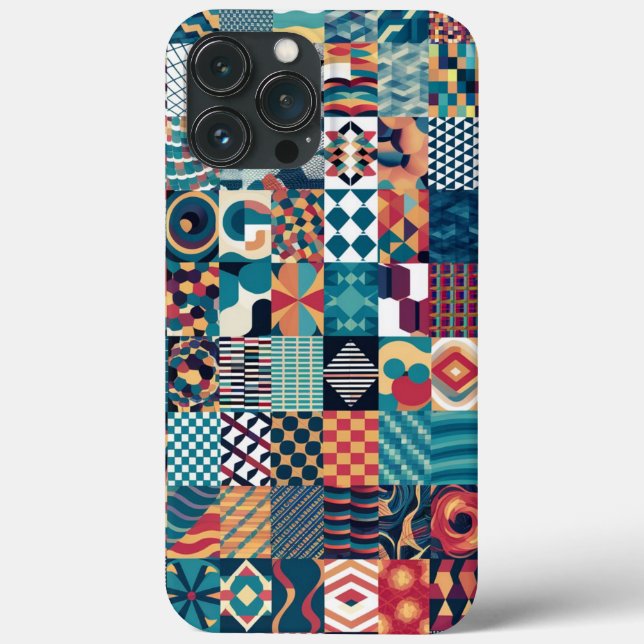 Grille artistique Collage iPhone / coque ipad (Verso)