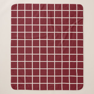 Grille de Noël Motif rouge Plaid