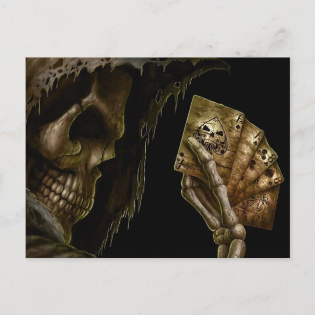 Grille Lit Des Cartes Avec Main Gagnante (Devant)