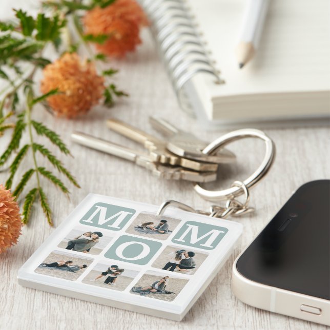 Grille multiphoto moderne mignonne cadeau MOM (Devant Droit)