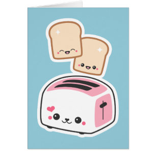 Grille-pain rose drôle de Kawaii