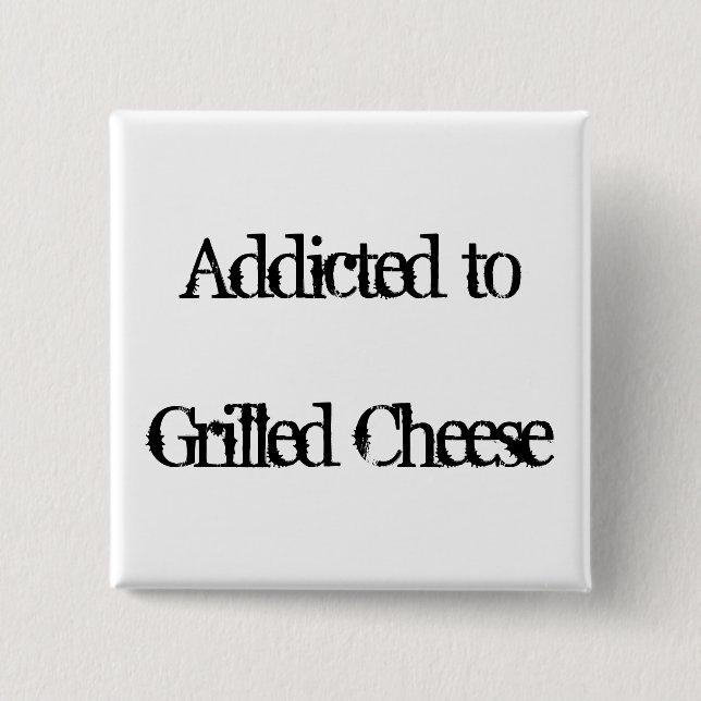 Grilled Cheese 2 Inch Square Button (Front)