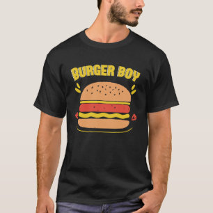 Grilled Cheese Burger Burger Boy Fast Food Burge T-Shirt