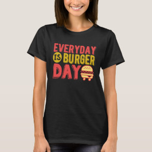 Grilled Cheese Burger Day Fast Food Burger T-Shirt