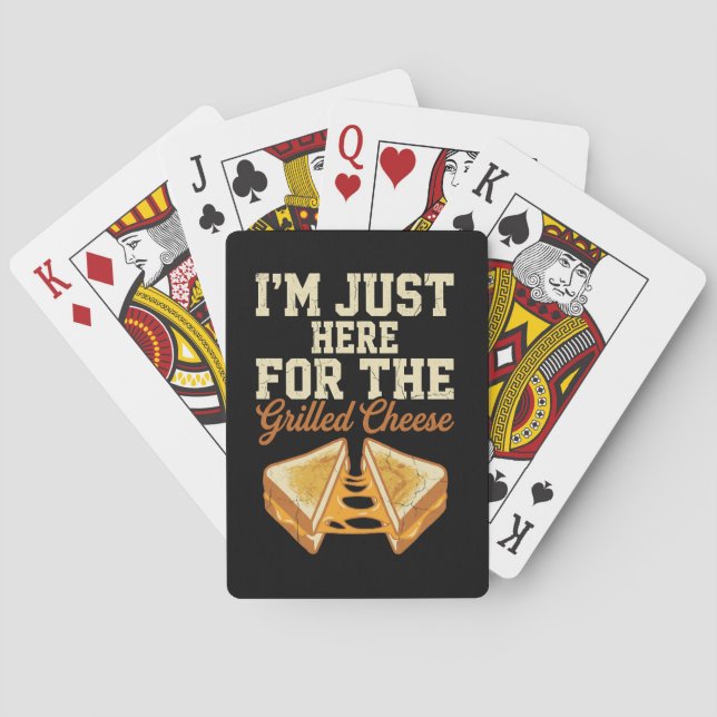 Grilled Cheese Day Playing Cards (Back)