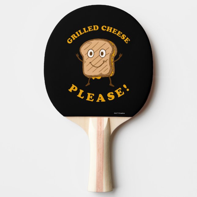 Grilled Cheese Please Ping Pong Paddle (Front)
