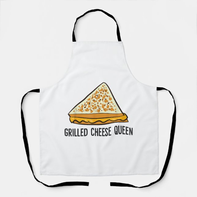 Grilled Cheese Queen Funny Grilled Cheese  Apron (Front)