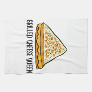 Grilled Cheese Queen Funny Grilled Cheese Kitchen Towel