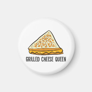 Grilled Cheese Queen Funny Grilled Cheese Magnet