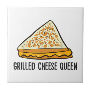 Grilled Cheese Queen Funny Grilled Cheese  Tile