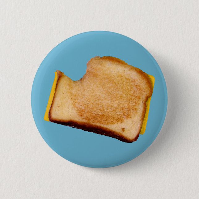 Grilled Cheese Sandwich 2 Inch Round Button (Front)