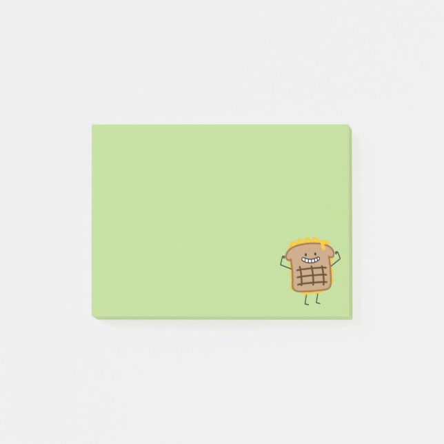 Grilled Cheese Sandwich Cheddar Toasted Bread Post-it Notes (Front)