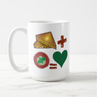 Grilled Cheese Sandwich + Tomato Soup = Love Heart