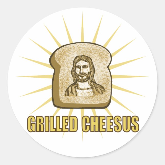 Grilled Cheesus stickers (Front)